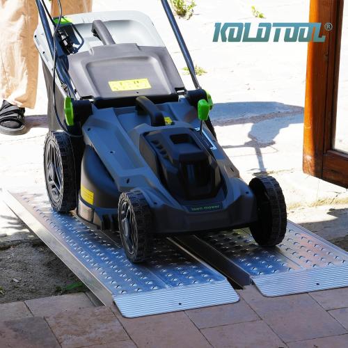 Aluminum Shed Ramp 55 L x 11 W Loading Ramps 3000 Lbs Capacity Lightweight Portable Ramp Anti-Slip Waterproof for ATV Lawn Mower Golf Cart Dirt Bike Motorcycle Garden Tractor 2Pcs