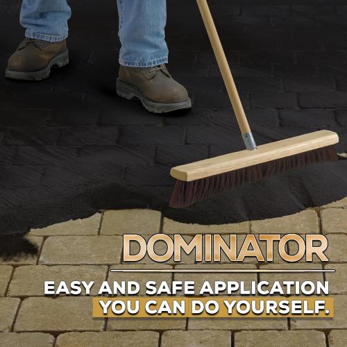 10 Pound Midnight Black DOMINATOR Polymeric Sand with Revolutionary Ceramic Flex Technology for Stabilizing Paver Joints/Gaps, 1/8” up to 4”, Professional Grade Results