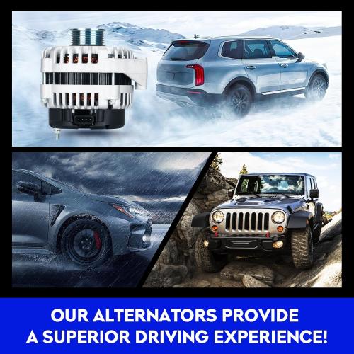 New Alternator for Chevy Avalanche 1500 2500 Express Silverado Tahoe GMC Savana Sierra 1500 2500 3500 03-04, for Rainier 5.3L 04-06, for Trailblazer 5.3L 06, for Hummer H2 6.0L 03-05