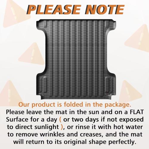 TripleAliners Truck Bed Mat Compatible with 2009-2025 2026 Dodge Ram 1500 & 2019-2024 Classic Accessories 5'7'' Perfectly Flush All Weather Protection TPE Heavy Duty Cargo Mat (Won't fit Rambox)