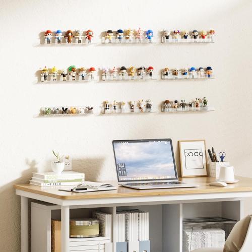 2 Pack Clear Acrylic Shelves