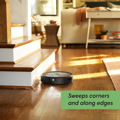 iRobot Roomba j7  (7550) Self-Emptying Robot Vacuum – Uses PrecisionVision Navigation to Identify & Avoid Objects Like Socks, Shoes, & Pet Waste, Smart Mapping, Self-Empty for Up to 60 Days