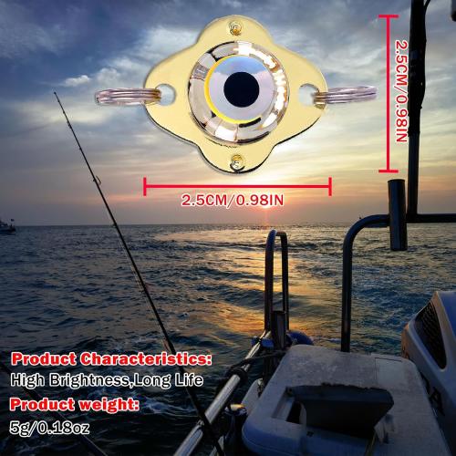 LED Fishing Lures,Deep Drop Fishing Lights,Underwater Flasher,LED Lighted Bait Flasher Fishing Spoons,Flasher Saltwater Trolling for Bass Halibut Fishing Lures Kit