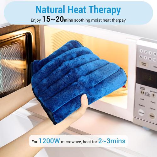 Comfytemp Microwave Heating Pad for Back Pain Relief, FSA Eligible HSA, 2.5LB Wearables Microwavable Heating Pads, Moist Heat Therapy for Sciatica, Waist Coccyx, Warm Compress Recovery Get Well Gift