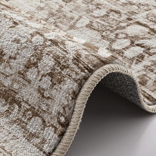 LUMI 8x12 Washable Area Rug for Living Room, Ultra Soft Traditional Vintage Rugs Non Slip with Rubber Backing, Low Profile, High Traffic, Stain Resistant Carpets, Ideal for Bedroom, Dining Room