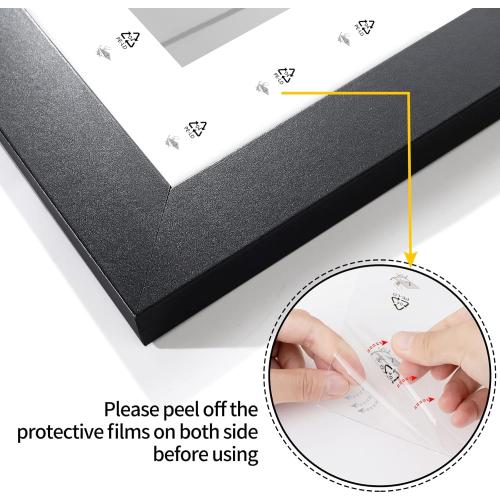 LaVie Home 24 x 48 Picture Frame, Large Poster Frame with High Definition Plexiglass, Horizontal or Vertical Wall Gallery Poster Frames Suitable for Photos, Artworks, Posters,Puzzle, Black 1pc