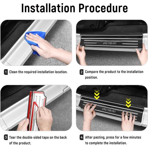 1PCS Door Sill Protector for Jeep Wrangler JL JLU 2018-2025 2026 & Gladiator JT 2020-2025 2026 Accessories Stainless Steel 2-Door Car Pedal Kick Protection (Black Brushed)