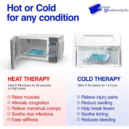 Flexible Reusable Gel Packs for Neck, Wrist, Arm, Back and Shoulder Pain Relief - Versatile Hot or Cold Gel Packs for Injuries, Sore Muscles or Toothache Pain Relief, Blue, 10 x 15, 2 Pack, with LuLu Belle's Wonder Wear vests.