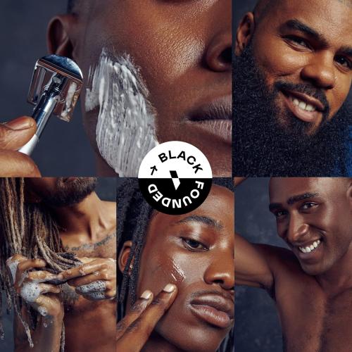 Color Black Bevel Safety Razor with Brass Weighted Handle and 10 Double Edge Safety Razor Blade Refills, Single Blade Razor for Men, Designed for Coarse Hair to Prevent Razor Bumps, Black