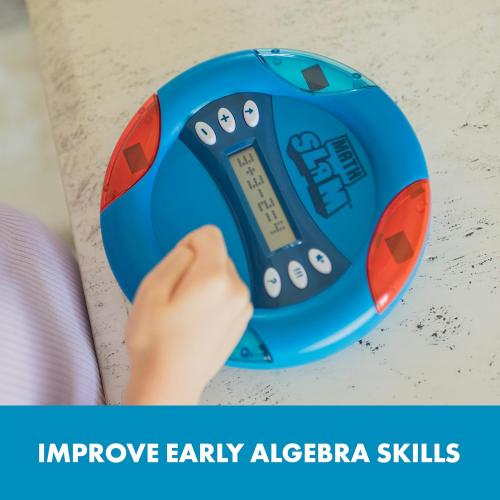 Educational Insights Math Slam - Interactive Math Games, Basic Algebra Game for Learning Addition and Subtraction, Handheld Kids' Electronics, Self Teaching STEM Learning Tools for Kids Ages 5