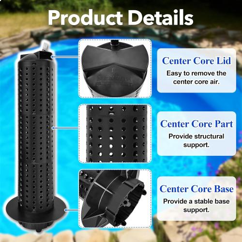 59053700 Center Core Replacement for Clean & Clear RP Filter CCRP 100sq.ft | Replacement for CCRP100 EC-160354 Spa Cartridge Filter, Consists of Center core base, Top lid and Center core part, Plastic