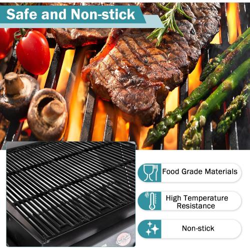 Criditpid Grill Grates Replacement for Char Griller 5050, 5650, 2121, 3001, 5072, 2123, 3072, 2828, 3030, 4000, King Griller 3008 5252, 19 3/4 Cast Iron Cooking Grid for Chargriller Duo 5050 Parts