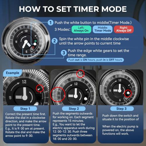 Hot Water Recirculating Pump Kit for Tank Water Heaters – Programmable Timer, Two Upgraded Brass Bypass Sensor Valves, 4-Line Configuration, Easy DIY Installation 0955805,595916