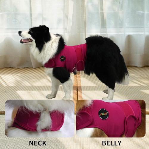 MCHY Dog Anxiety Vest, Anxiety Relief for Dogs, Dog Calming Coat (Rose M)
