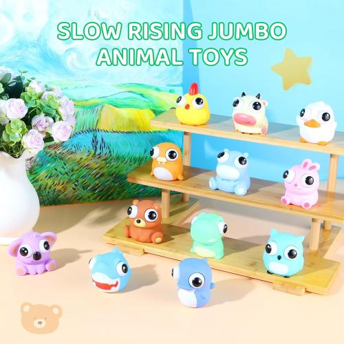 12 PCS Squeeze Toys Eye Popping Squeeze Toy Fidget Toys Party Favors 4-8 Back to School Gifts for Easter Basket Stuffers Party Favors Gifts