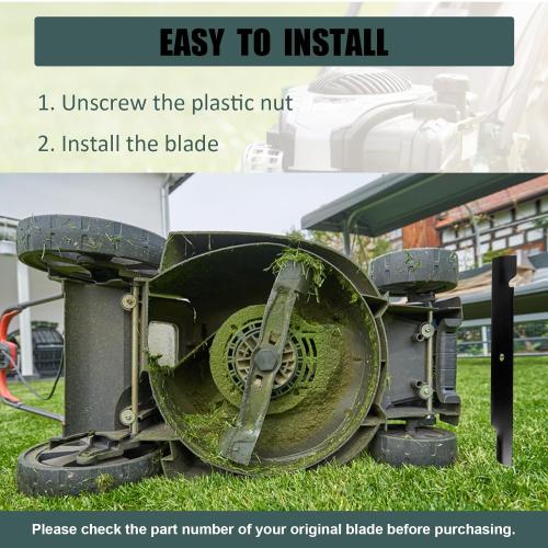ZALANA Replacement Lawn Mower High Lift Blades for 038-0005-00 - Compatible with Bad Boy 54 MZ Magnum Model Series Rotary 54 Deck Lawn Mower - 3 Pack (edges of 2 blades chipped never used)