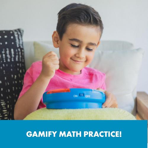 Educational Insights Math Slam - Interactive Math Games, Basic Algebra Game for Learning Addition and Subtraction, Handheld Kids' Electronics, Self Teaching STEM Learning Tools for Kids Ages 5