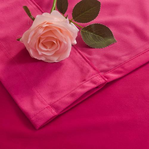 Roslynwood Velvet Berry Curtain 120 inch Long - Curtains Block Light Rod Pocket Thermal Insulated Window Drapes Set for Living Room/Bedroom/Dining Room, W52 x L120, 2 Panels