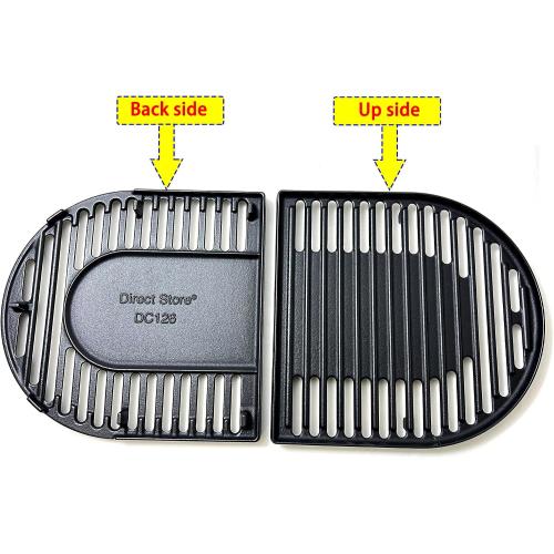 DC126 Cast Iron Grill Cooking Grates for Coleman Roadtrip Swaptop Grills LX LXE LXX, Non-Stick Grids Grates, 2 Pack