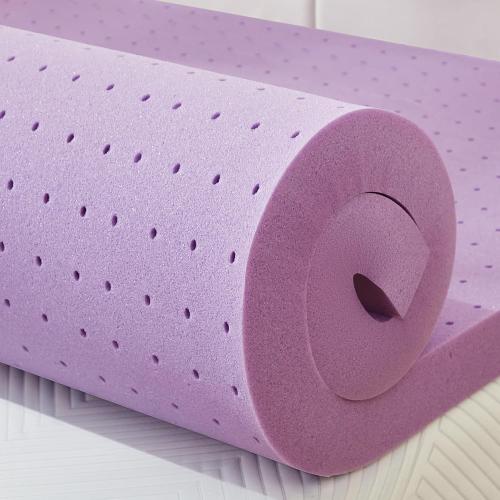 2 inch Mattress Topper, Cooling Gel Memory Foam Bed Topper for Pressure Relief and Back Pain, CertiPUR-US Certified, Dorm Essentials, Twin (Purple)