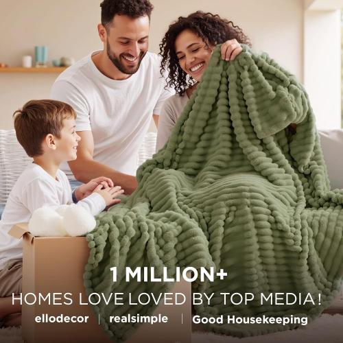 Bedsure GentleSoft Cypress Fleece Twin Blanket for Couch - Cozy Soft Blankets for Women, Cute Small Throws for Girls, 60x80 Inches