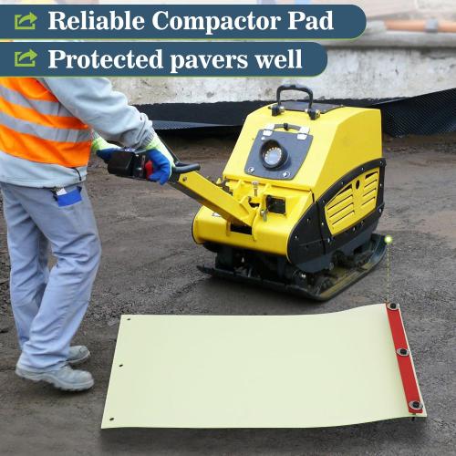 56035-047 Compactor Pad, Construction Zone Plate Compactor Pad, Pavers Plate Tamper Pad, Plate Compactor Pad for Pavers