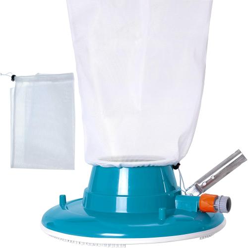 U.S. Pool Supply Professional Swimming Pool Leaf Terminator Vacuum - 15 Pool Cleaner Body, 8 Pressure Jets, 4 Rotating Wheels, 3 Perimeter Brushes, 2 Debris Bags - Below or Above-Ground Sucker Eater