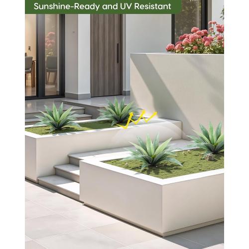 Velener 24 Inch Tall UV Resistant Artificial Agave Plant - Realistic Faux Succulent for Indoor & Outdoor Decor, Perfect for Home, Office, and Housewarming
