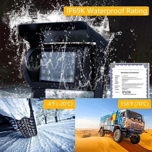 Wireless Backup Camera for Trucks VMW7 high Definition 1080P 7” IPS Monitor System,High-Speed Stable Transmission & Waterproof