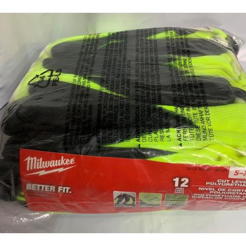 Milwaukee Electric - 1 Pair HIGH Visibility Cut Level 2 Polyurethane D