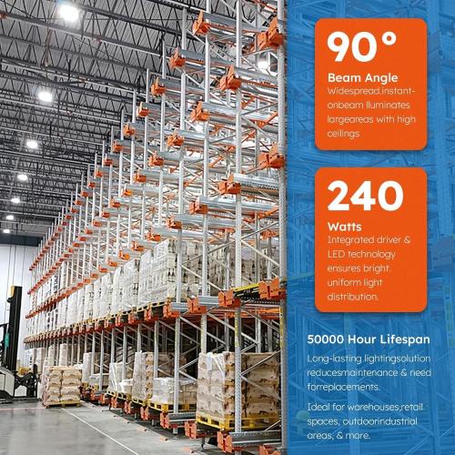 Madewell Living 6-Pack UFO LED High Bay Light LED Utility Shop Light, 6500K Cool Daylight, High Bay LED Shop Lights for Garages, Workshop,Factory, Warehouse, Barn etc.