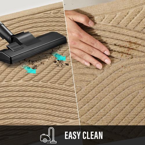 HIYARD Sturdy Front Door Mat, Absorbent Muddy Dirt Resist Welcome Door Mats Outdoor Indoor, Stain and Fade Resistant, Non-Slip Backing Entry Mat Low Profile Doormat for Entryway, 29×17, Beige‼️good condition no stains light dirt‼️