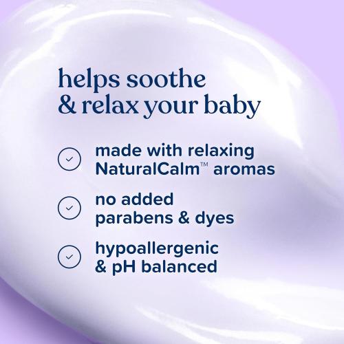 Johnson's Moisturizing Bedtime Baby Lotion with Coconut Oil & NaturalCalm Aromas to Help Relax Baby, Hypoallergenic & Free of Parabens, Phthalates & Dyes, Mild Baby Skin Care, 13.6 fl. oz