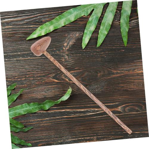 Horn Massage Hammer 16.92In Wooden Manual Massager Tool for Body Neck Feet with Trigger Point Therapy and Blood Circulation Relief
