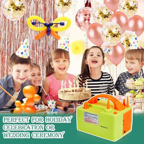 AGPtEK Electric Air Balloon Pump, 3-in-1 Electric Balloon Pump for Latex 260Q Foil Balloons 110-120V 500W Portable Electric Balloon Blower Air Pump Balloons Inflator for Party Holiday Decoration