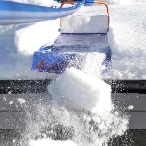 Avalanche! AVA750, Easy and Quick Snow Roof Rake for Snow Removal, Heavy-Duty Slide, Cut and Tear Resistant, Built-in Wheels Prevent Damage, Made in The USA, AVA750