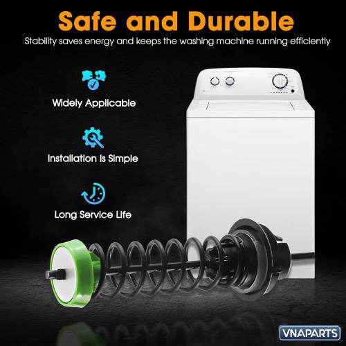 For Whirlpool WTW5000DW0 WTW5000DW1 WTW5000DW3 WTW5000DW2 Washer Suspension Rod (4PCS) Replaces For Maytag MVWX655DW1 MVWC565FW2 MVWC565FW0 MVWC565FW1 MVWC555DW1 MVWX655DW0 MVWX655DW2 | 23.3in