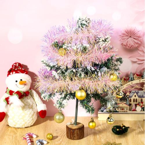 49.2 ft Pink Tinsel Garland Pink Glittering Decoration Metallic Garland for Valentine Birthday Wedding Party Easter Halloween Holiday Festivities Indoor Outdoor Home Christmas Decor Supplies