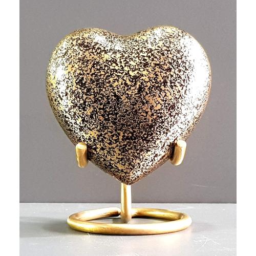 Esplanade Heart Shape Cremation Urn Memorial Container Jar Pot | Metal Urns | Memorial Keepsake Urns