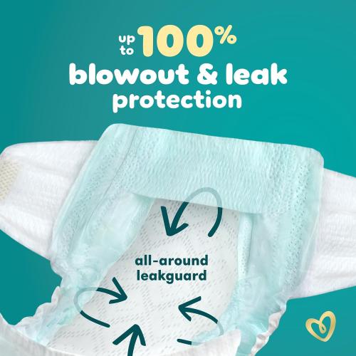 Pampers Swaddlers Diapers, Size 1 (8-14 lbs), 96 Count, Absorbent, Keeps Baby Dry and Comfortable, Skin Safe Disposable Baby Diaper (Packaging May Vary)