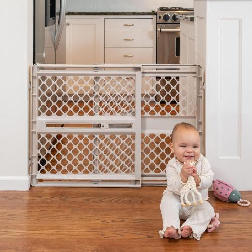 Supergate Ergo Baby Gate: Plastic Baby Gate for Stairs & Doorways - Adjustable Indoor Safety Gate - Made in USA