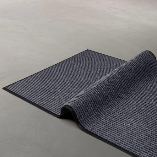 MaxMat® Extra Large Commercial Door Mat, Rubber Border Heavy Duty Door Mat, Waterproof, Low-Profile, Easy to Clean, Rubber Entry Mat. (Grey)