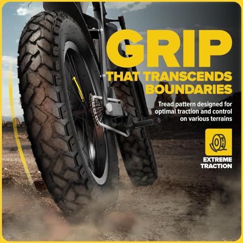 ULTRAVERSE 26x4 E-Bike Fat Tire - Robust, High-Performance 20inch Fat Tyre for MTB and Ebikes, Durable All-Terrain Directional Tread, Superior Density for Street & Trail Adventures-2 Unit