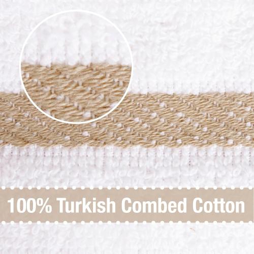 3 Packs All-Clad Checked Kitchen Towel: Highly Absorbent, Super Soft Long Lasting - 100% Cotton, 17x30 Tea Towel for Cleaning & Drying Dishes, Pans, Glassware, or Countertops, (1-Pack), Cappuccino