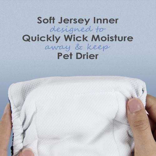 wegreeco Washable Male Dog Belly Band (Stylish Pattern)- Pack of 3 - Washable Male Dog Belly Wrap, Dog Diapers Male (Black, Blue, Coffee, Medium)