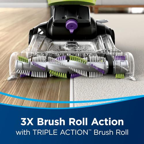 Black and Green BISSELL 2252 CleanView Swivel Upright Bagless Vacuum with Swivel Steering, Powerful Pet Hair Pick Up, Specialized Pet Tools, Large Capacity Dirt Tank, Easy Empty