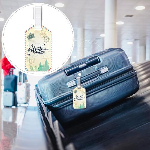 Kajaia 12 Pcs Let the Adventure Begin Luggage Tag Baggage Tags Identifiers Travel Bag Tags for Luggage Name ID Label for Suitcases Men Women Funny Wedding Guests Birthday Gifts