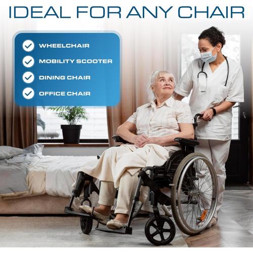 24x20x3 Grey and Green Kölbs Gel Extreme Wheelchair Cushions Seat Cushion, Coccyx, Sciatica & Tailbone Pain Relief Seating Pad Ideal for Office, Kitchen Wheelchairs and Auto, 24 x 20, 3 Inch Thick