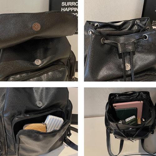Studded Backpack Cross Metal Studs Y2k Emo Purse Punk Backpack for Women 2000s Goth Edgy Daypack Gothic Daily Party Club(Black)