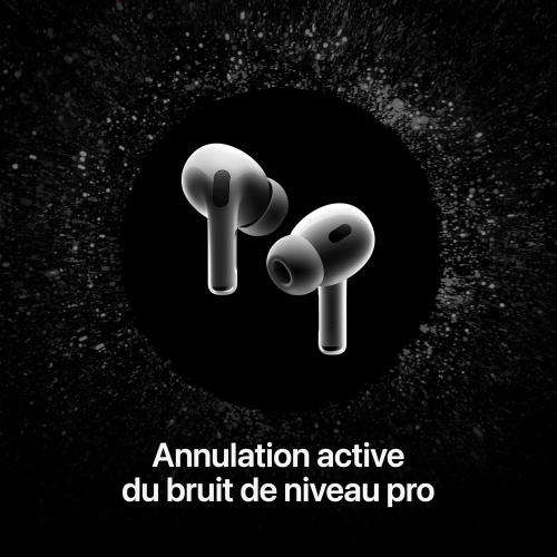 Apple AirPods Pro (2nd Generation) Wireless Ear Buds with USB-C Charging, Up to 2X More Active Noise Cancelling Bluetooth Headphones, Transparency Mode, Adaptive, Personalized Spatial Audio, White